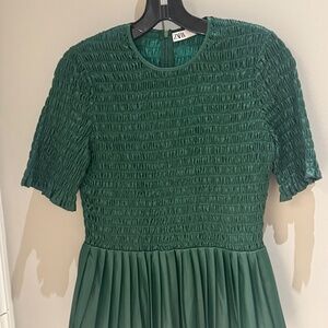 Zara vegan leather top